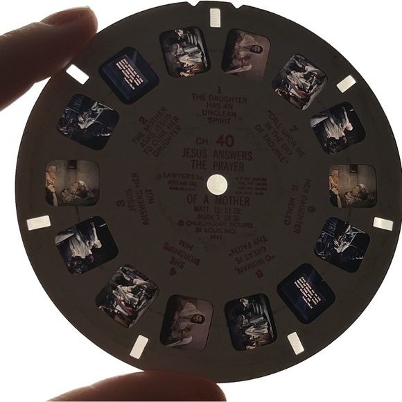 🎈2/$20 - VIEW-MASTER Reel CH-40 “A Bible Story in 3D” 1947. - Picture 5 of 6